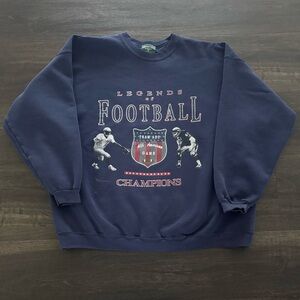 Vintage Y2K American Eagle Legends Of Football Crewneck Size XL